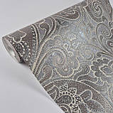 Шпалери вінілові на флізеліні 0.53 × 10.05 м Marburg 56824, коричневі — для спальні, вітальні, коридору, фото 4