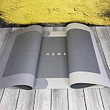 Антиковзний килимок для кухні ванної та туалету 40х120 см Вологий килимок для ванної прямокутний Grey, фото 3