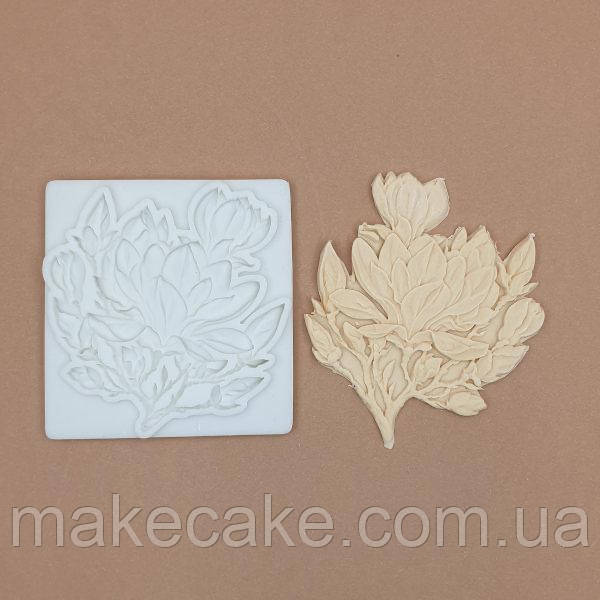 Силіконовий молд Квіти Магнолії 8х8.5 см, фото 1