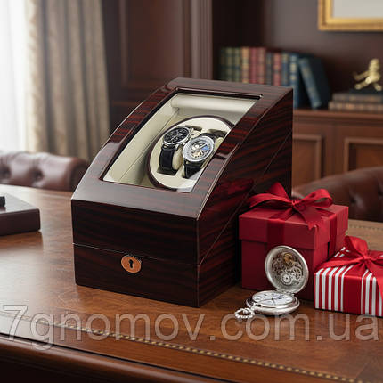 Шкатулка для підзаводу годинників, тайммувер для 2-х годинників Rothenschild 3024EW-F-5, фото 1