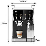 Кавоварки та кавомашини Zepline з капучинатором на 8 напоїв, холодне та гаряче еспресо, Кавоварка для щоденного використання, фото 9