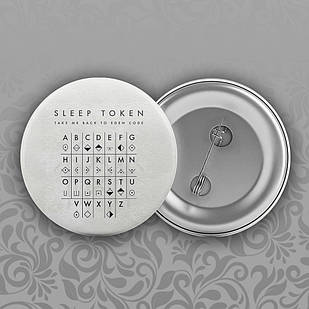 Значок 32 мм Рок Sleep Token 014