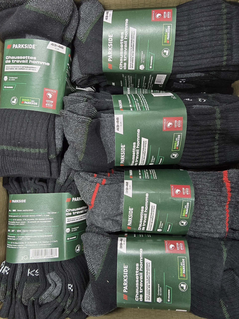 Шкарпетки чоловічі теплі Parkside 39-42, 43-46. 5 пар, фото 1