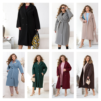 Пальто жіноче з кашеміру, фото 1