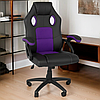Крісло комп'ютерне геймерське Bonro YS-6056 фіолетове з регулюванням висоти сидыння для офісу, підлітка, школяра, фото 6
