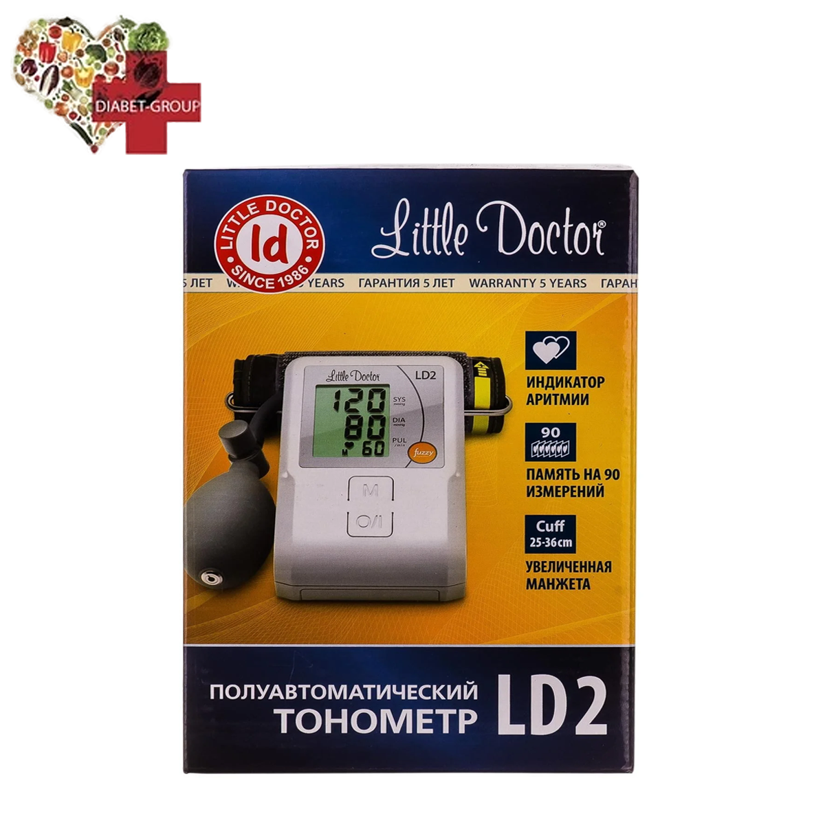 Тонометр Little Doctor LD-2 напівавтоматичний