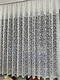 Красивий турецький жаккардовий тюль жаккард завиток вензель в зал, спальню, кімнату, вітальню, фото 7