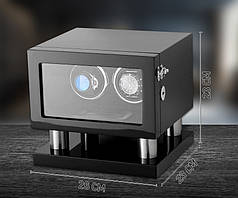 Шкатулка для підзаводу годинників, тайммувер для 2-х годинників Rothenschild LTG8002BF-D