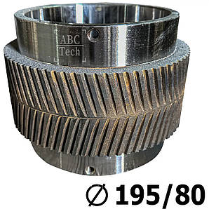 Обичайка вузька ялинка 195/80мм для ОГМ-1.5 Обичайка ролика прес гранулятора ОГМ-1.5