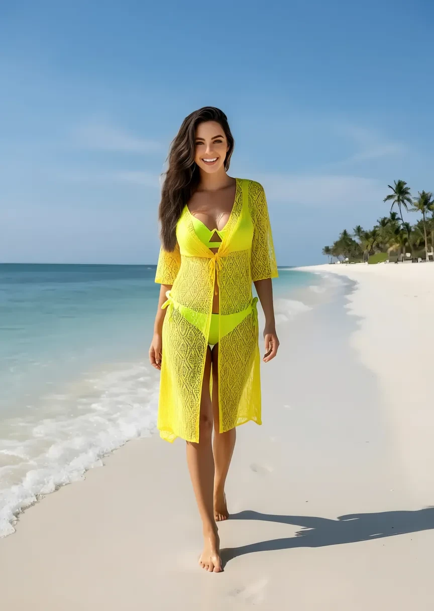 Туника ниже колен Samegame 9162 желтый(В НАЛИЧИИ ТОЛЬКО 46 48 50 52 54 УКР р-ры)