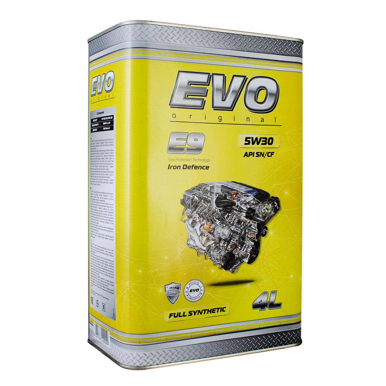 Моторна олива EVO E9 5W-30 SN/CF 4Lx4, фото 1