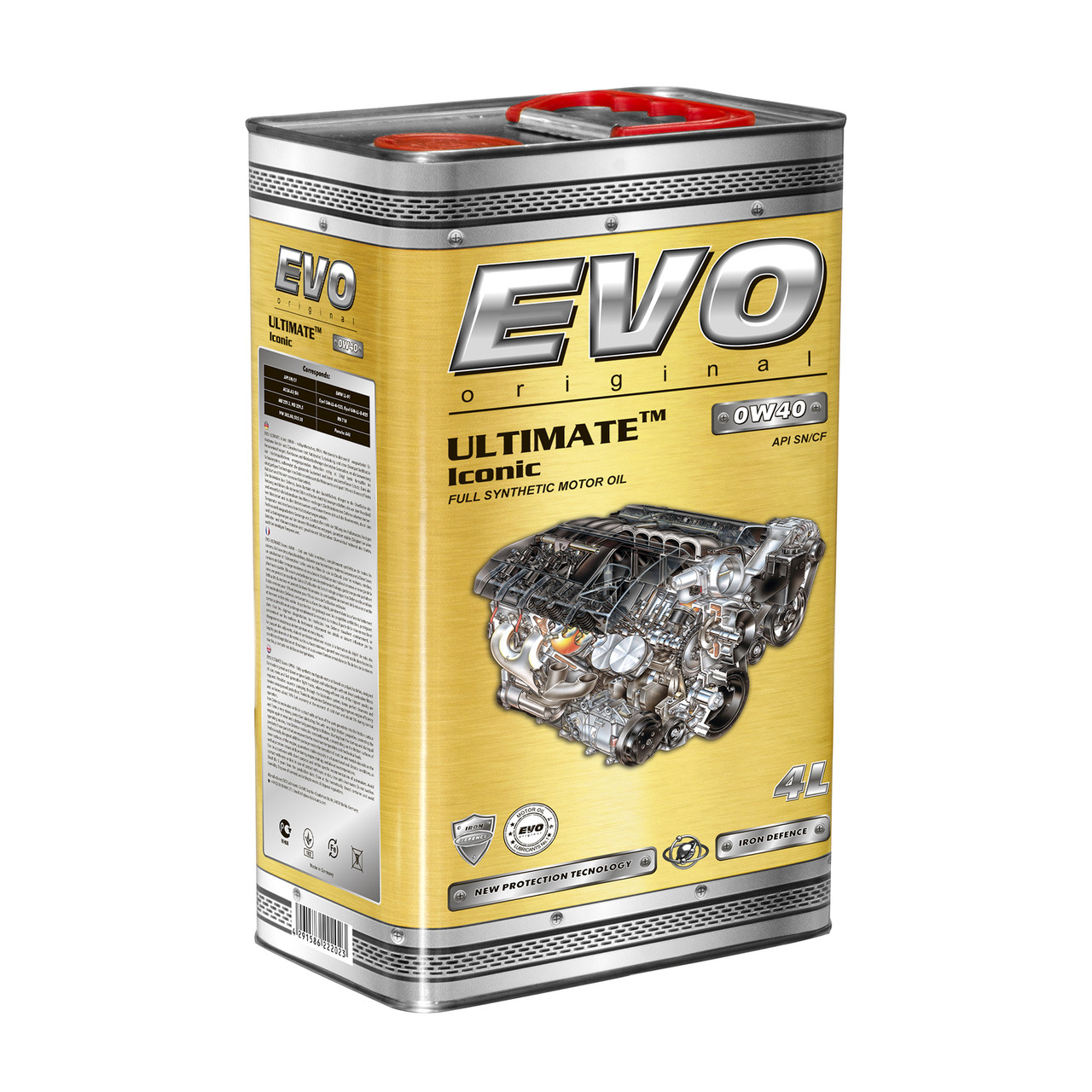 Моторна олива EVO ULTIMATE Iconic 0W40 4Lx4, фото 1