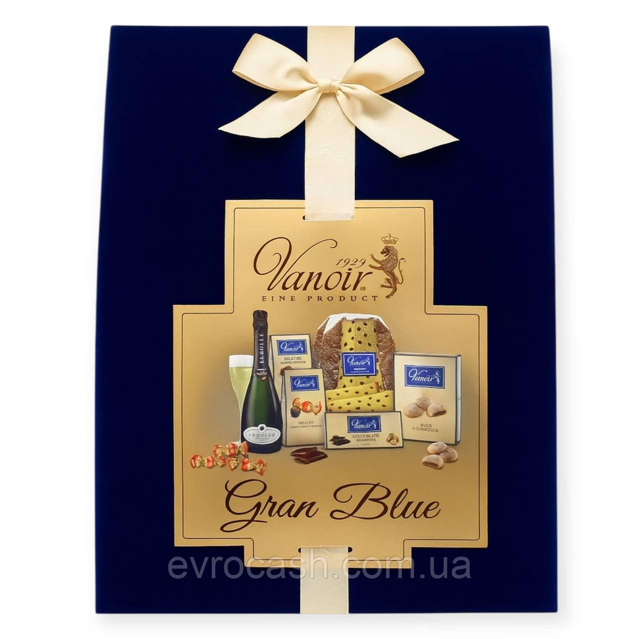 Подарунковий набір Gran Blue Vanoir сині оксамит, фото 1