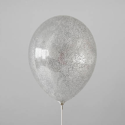 Конфетті (50 г) 103 дрібне (каміфубуки) срібло металік, 1 мм, фото 2