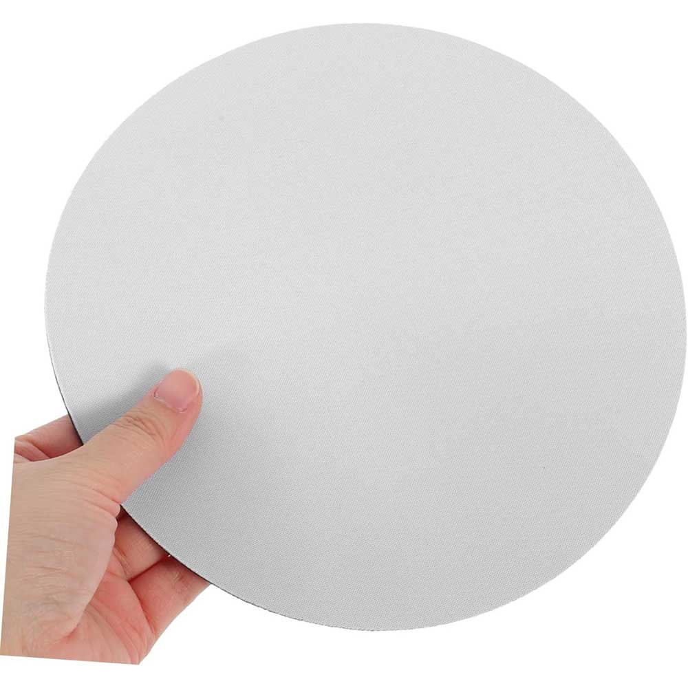 Килимок для мишкі білий круглий без малюнка 200мм Килимок для миші білий круглий без малюнка 200мм