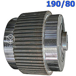 Зібраний вузький ролик прямий 190/80 мм ОГМ-1,5 Прес валець гранулятора ОГМ 1.5 Пресувальний ролер гранулятора ОГ
