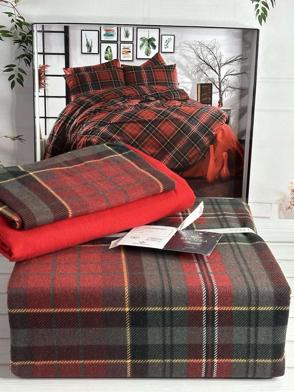 Постільна білизна фланелева байкова полуторний розмір Romeo Home 07, фото 1