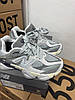 Жіночі Термо кросівки New Balance 9060 Grey сірі замшеві теплі осінь єврозима, фото 4