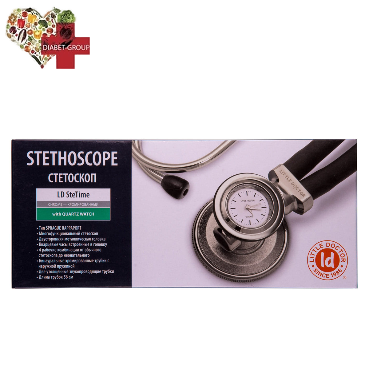 Стетоскоп Little Doctor, LD Ste Time тип Раппапорта (з таймером)