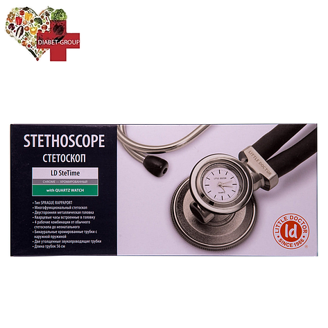 Стетоскоп Little Doctor, LD Ste Time тип Раппапорта (з таймером), фото 1
