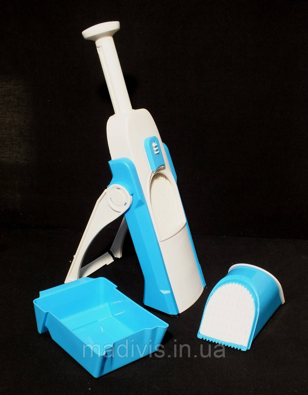 Подрібнювач овочів, Ручна овочерізка з контейнером, Мультислайсер для овочів, Різак-тертка для овочів, фото 1