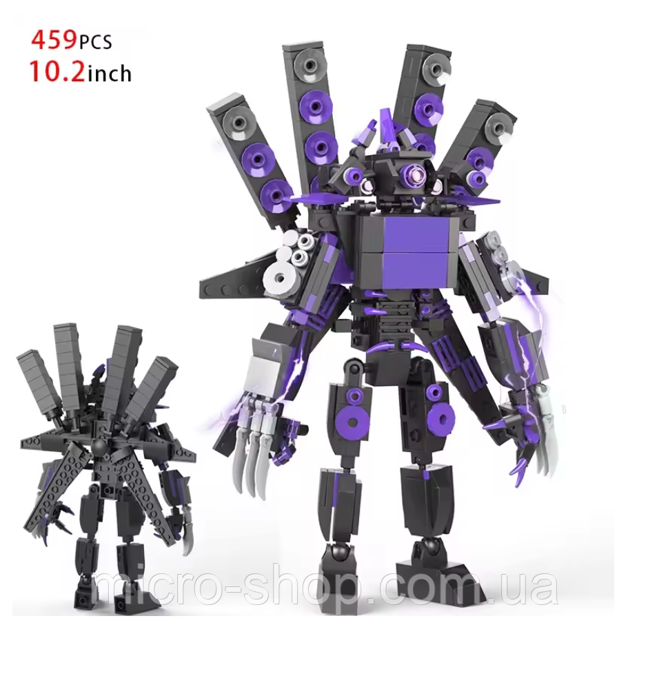 Конструктор Титан Трититан зі Cкiбiдi Туалет 459 деталей, фото 1