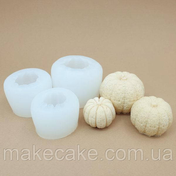 Силіконовий молд 3д Гарбуз — 3 шт, фото 1