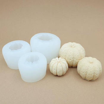 Силіконовий молд 3д Гарбуз — 3 шт