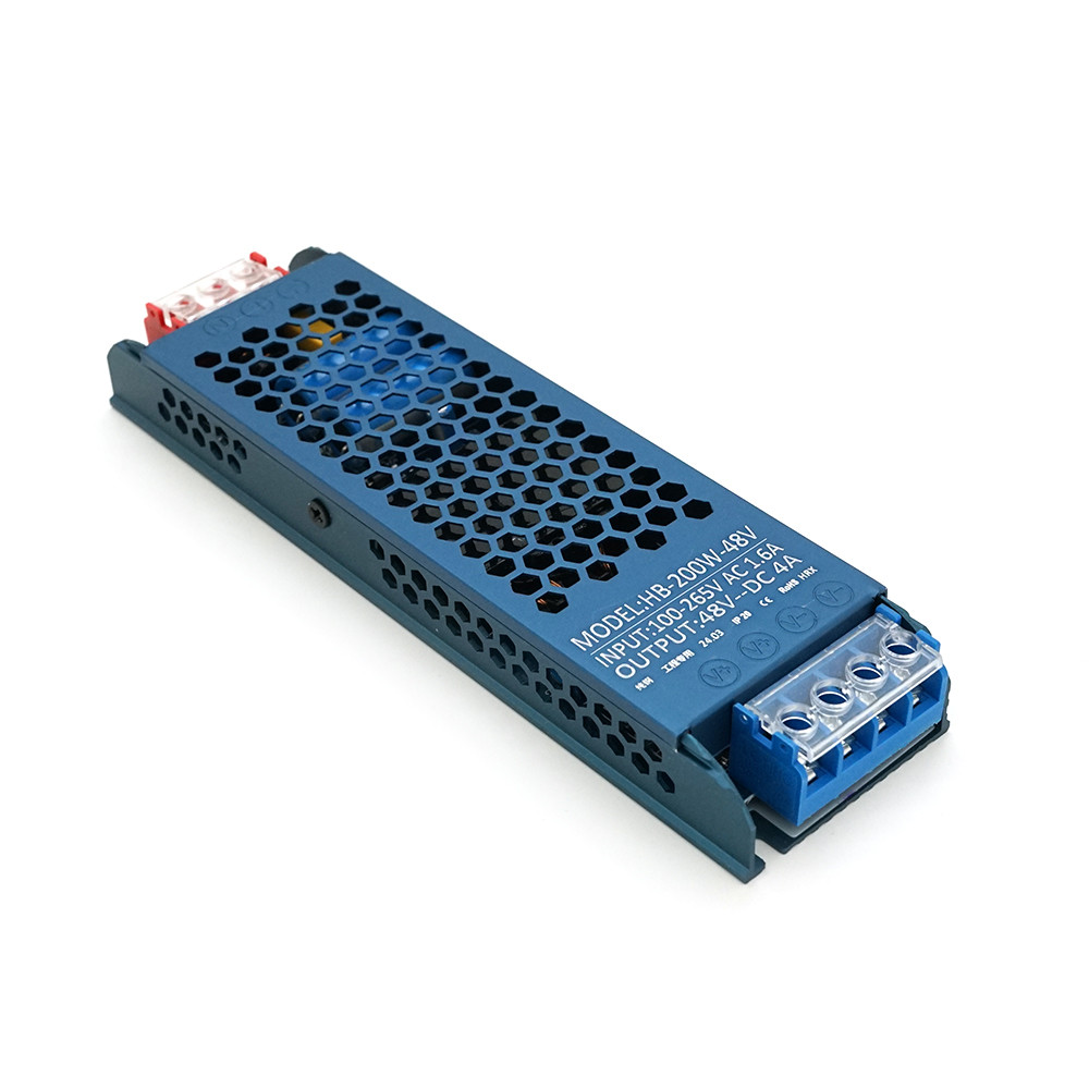 DR Імпульсний блок живлення XY48-200 48 В 4.16 А (200 Вт) перфорований SLIM, 185*60*27.5 мм, фото 1