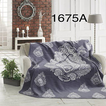 Плед бавовняний Sarar Battaniye з бахромою 1675А