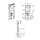 Інсталяція для унітазу GEBERIT Duofix 250975 111.300.00.6, фото 2