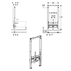 Інсталяція для біде GEBERIT Duofix 250976 111.520.00.2, фото 2