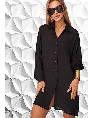 Туника 2025 Fuba 12500 черный(В НАЛИЧИИ ТОЛЬКО единый размер 46-52 УКР р-ры), фото 1