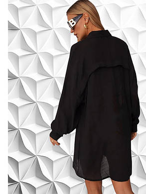 Туника 2025 Fuba 12500 черный(В НАЛИЧИИ ТОЛЬКО единый размер 46-52 УКР р-ры), фото 3