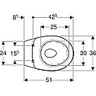 Комплект інсталяції GEBERIT Duofix PRO 20 с унітазом GEBERIT кнопка хром 147383 118.315.21.2, фото 7