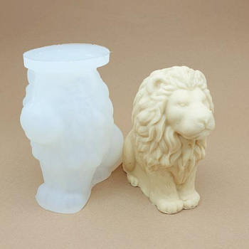 Силіконовий молд 3д Лев 11 см