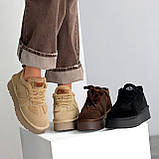 Жіночі низки уги, жіночі уги автоледі, коричневі уги жіночі, жіночі шоколадні уги, уги кросівки, фото 2