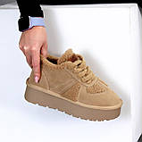 Жіночі низки уги, жіночі уги автоледі, коричневі уги жіночі, жіночі шоколадні уги, уги кросівки, фото 5