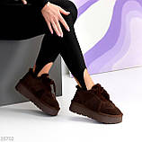 Жіночі низки уги, жіночі уги автоледі, коричневі уги жіночі, жіночі шоколадні уги, уги кросівки, фото 8