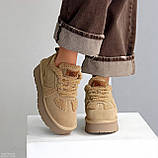 Жіночі низки уги, жіночі уги автоледі, коричневі уги жіночі, жіночі шоколадні уги, уги кросівки, фото 3