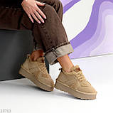 Жіночі низки уги, жіночі уги автоледі, коричневі уги жіночі, жіночі шоколадні уги, уги кросівки, фото 4