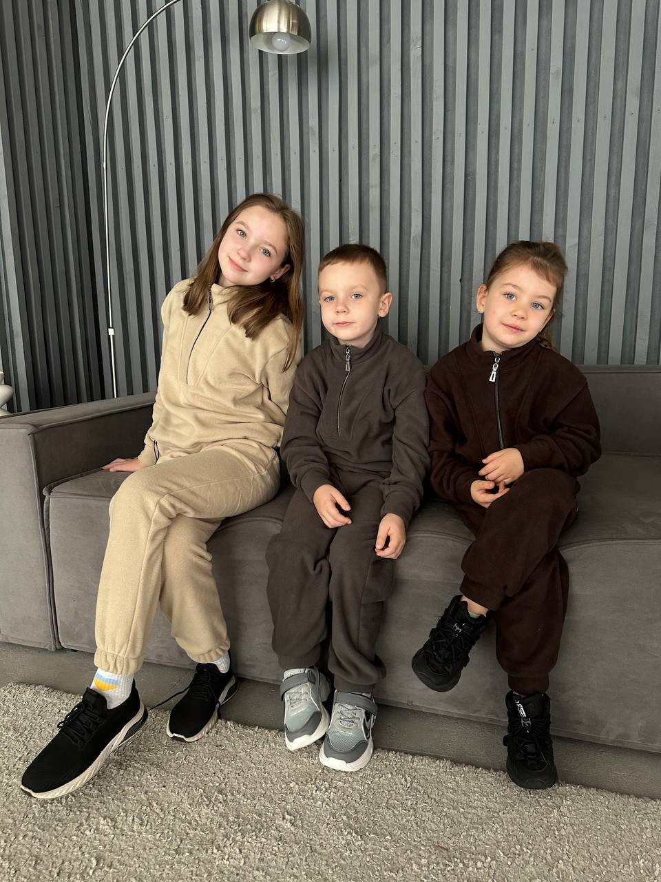 Спортивний костюм для дівчинки фліс полар 077| на зростання 128-152р.