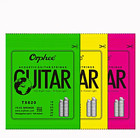 Струни Orphee TX630 для акустичної гітари, 6 шт