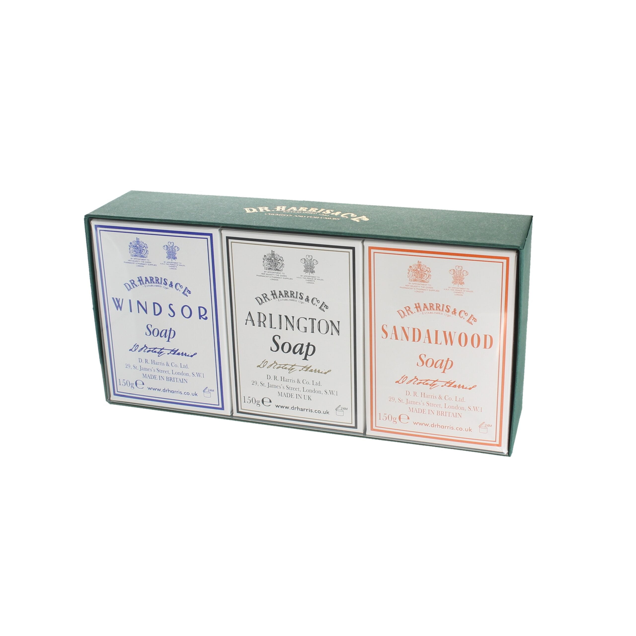 Набір мила D R Harris Bath Soap Trio - Arlington, Windsor and Sandalwood 3 х 150 г