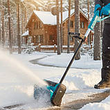 Снігоприбирач аккумуляторний розсіювальний на 2 аккумулятори для прибирання снігу лопата для снігу бездротова, фото 6
