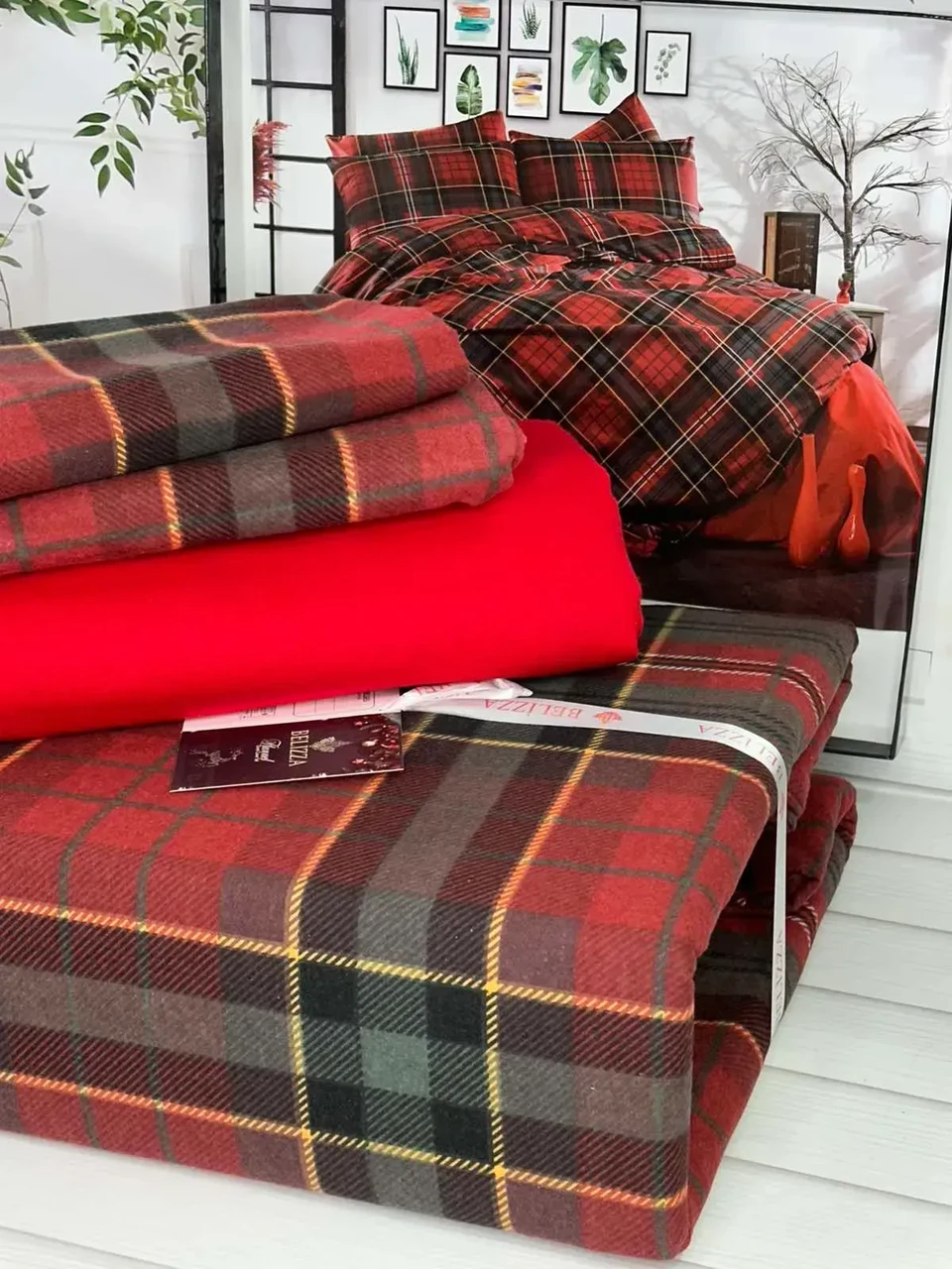 Постільна білизна фланелева байкова євро розмір Belizza Home, фото 1