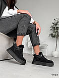 Жіночі зимові кросівки, жіночі зимові кеди на високій підошві, зимові жіночі черевики на високій підошві, фото 9