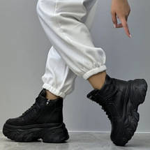 Черевики жіночі зимові чорні, фото 4