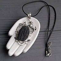 Шерл підвісок  кулон натуральний шерл чорний турмалін. Підвіс з шерлу. Індія!