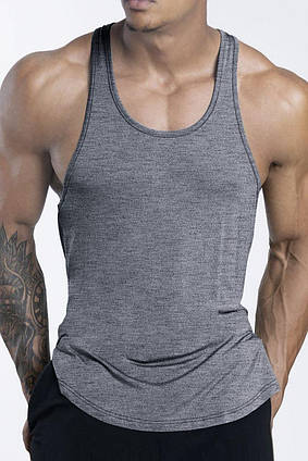 Майка чоловіча спортивна борцовка Core Apmi сіра